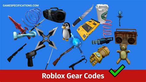 List of ALL Roblox Gear Codes (April 2024) .